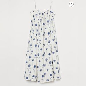 H&M Floral Print Midi Dress Size Small
